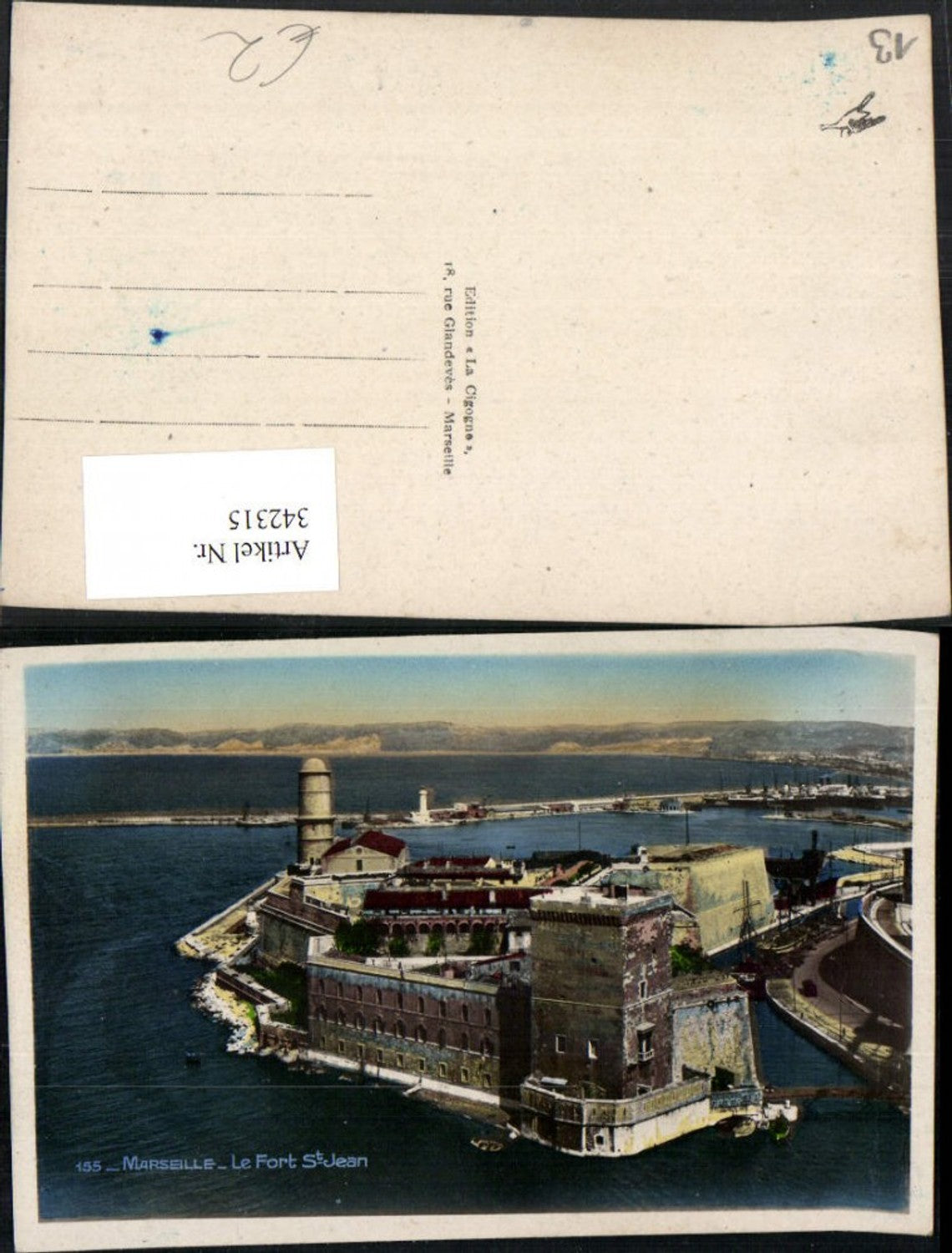 342315,Provence-Alpes-Cote-Azur Bouches-de-Rhone Marseille Le Fort St-Jean Festung