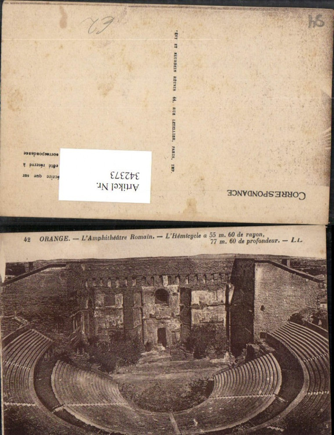 342373,Provence-Alpes-Cote-Azur Vaucluse Orange Amphitheatre Romain Amphitheater