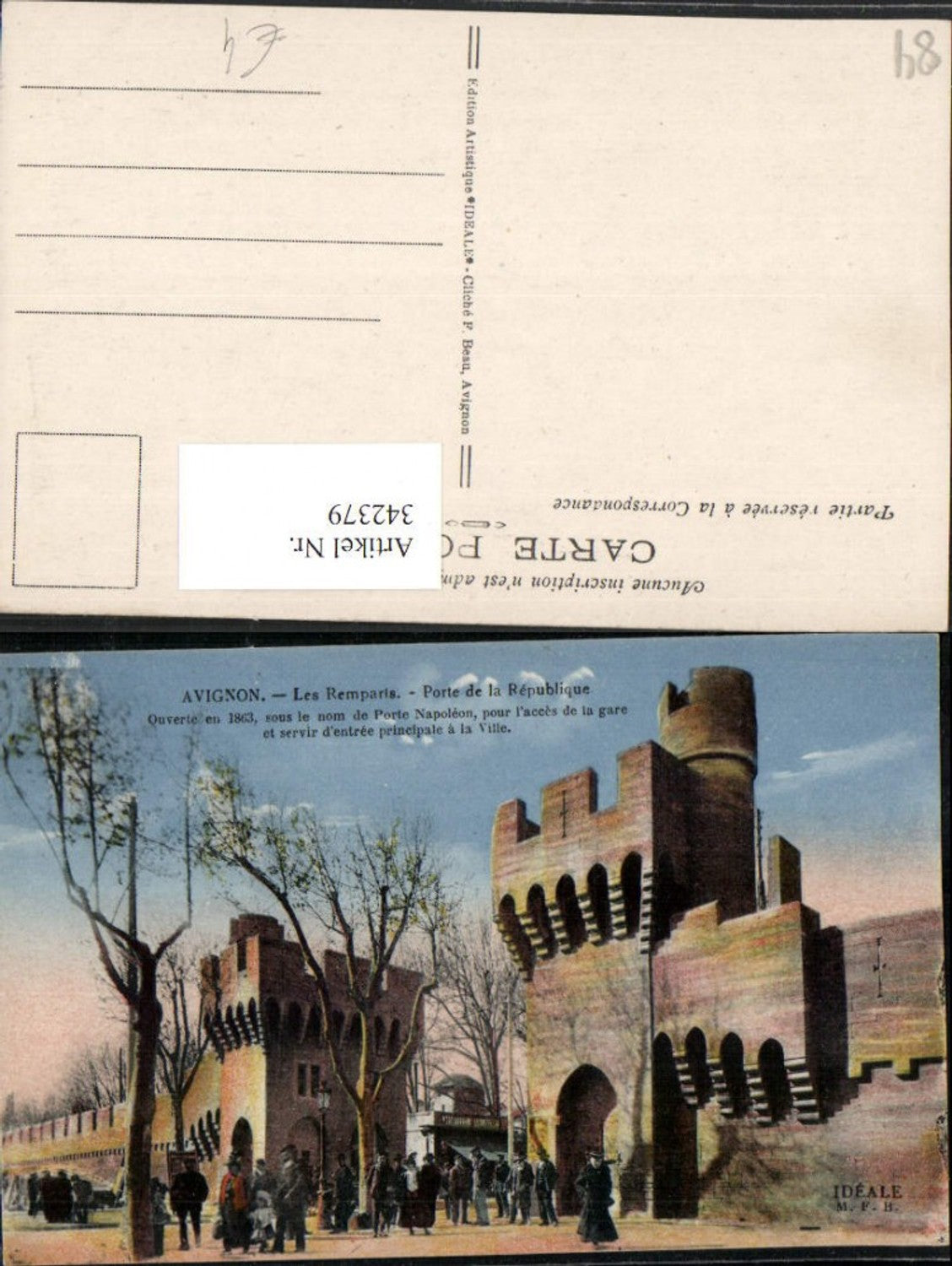 342379,Provence-Alpes-Cote-Azur Vaucluse Avignon Les Remparts Wehrmauer