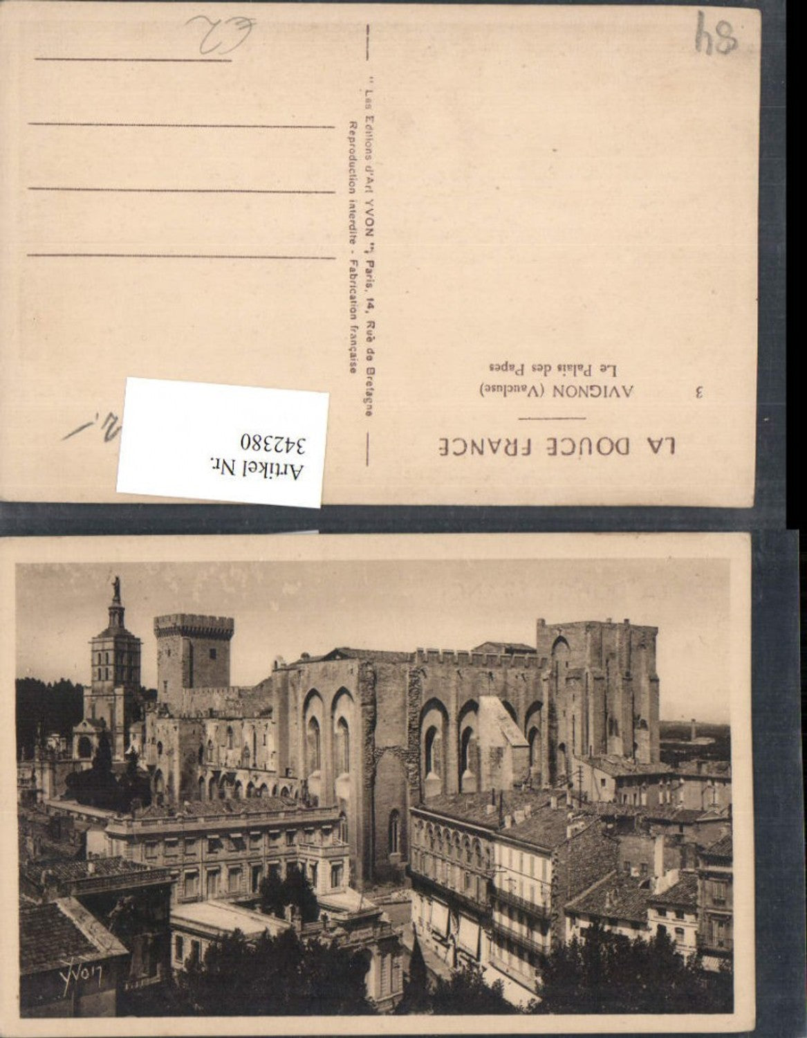 342380,Provence-Alpes-Cote-Azur Vaucluse Avignon Le Palais des Papes