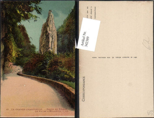 342389,Rhone-Alpes Isere La Grande Chartreuse Route du Desert Le Pic de l'Oeillette Felsen