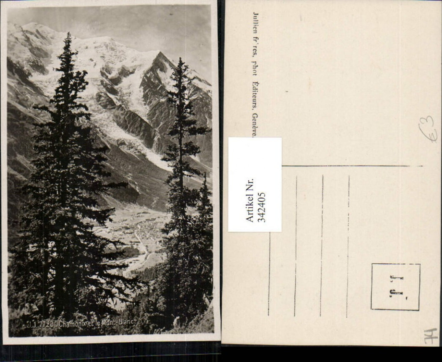 342405,Rhone-Alpes Haute-Savoie Chamonix et le Mont-Blanc Totale Bergkulisse