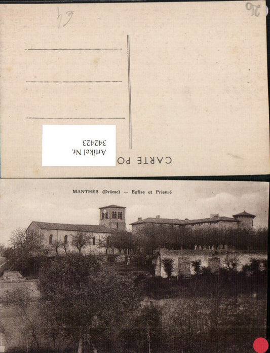 342423,Rhone-Alpes Drome Manthes Eglise et Prieure Kirche