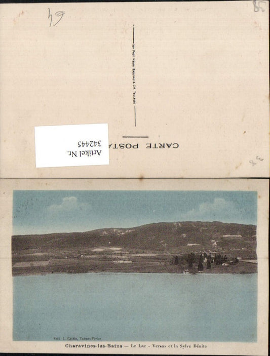 342445,Rhone-Alpes Isere Charavines-les-Bains Le Lac Versas et la Sylve Benite See
