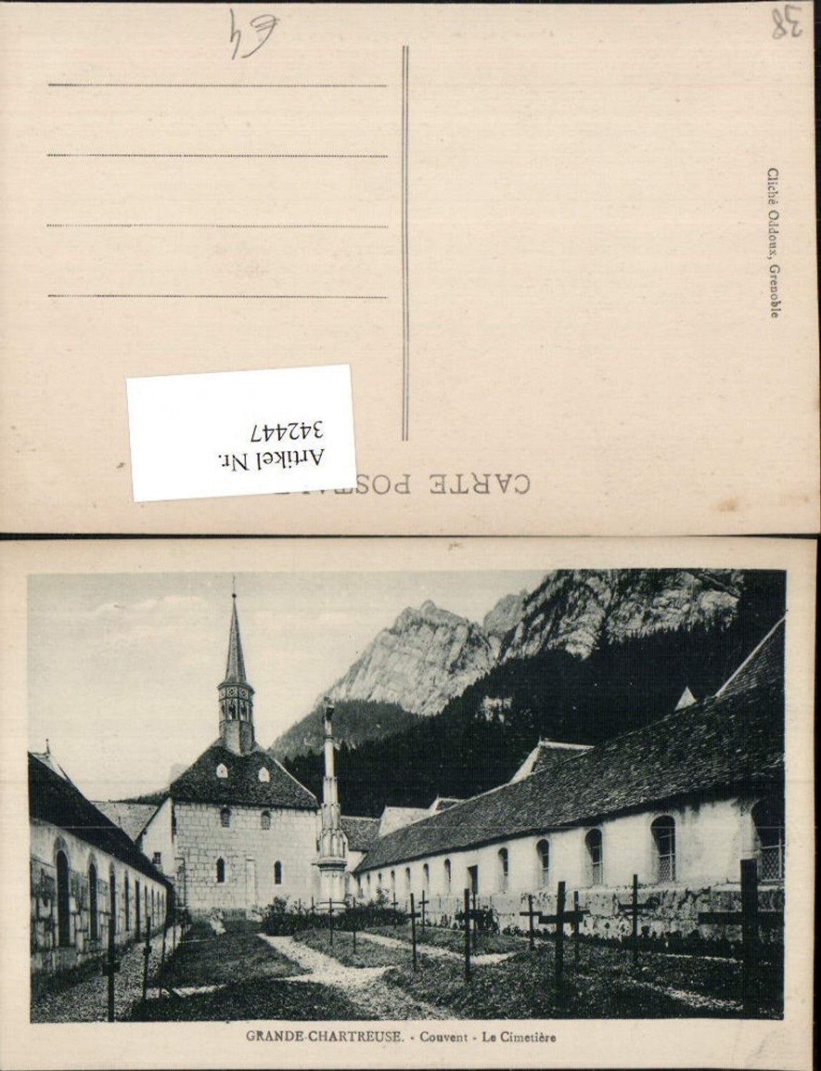 342447,Rhone-Alpes Isere Grande-Chartreuse Couvent Le Cimetiere Friedhof