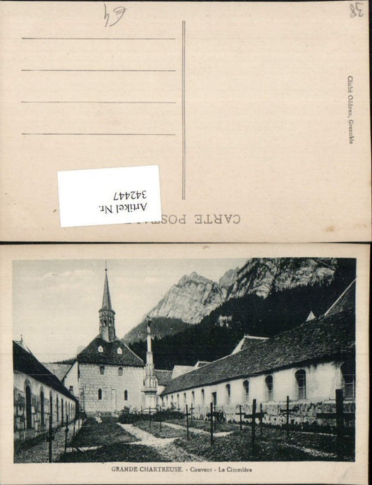 342447,Rhone-Alpes Isere Grande-Chartreuse Couvent Le Cimetiere Friedhof