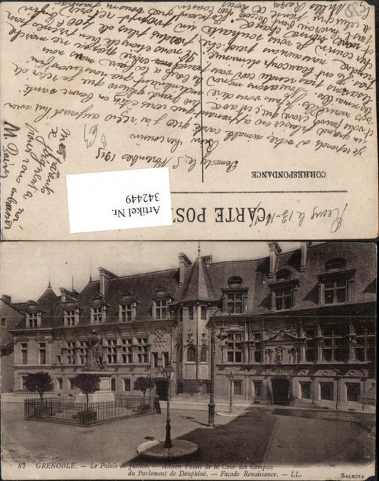 342449,Rhone-Alpes Isere Grenoble Le Palais de Justice Justizpalast Denkmal