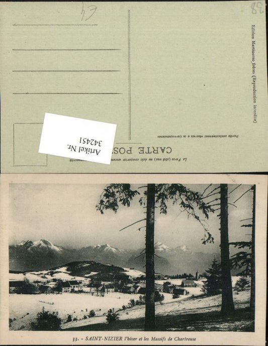 342451,Rhone-Alpes Isere Saint-Nizier Totale et les Massifs de Chartreuse Winterbild