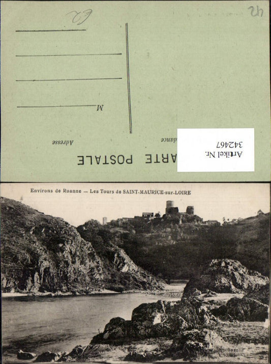 342467,Rhone-Alpes Loire Roanne Les Tours de Saint-Maurice-sur-Loire Türme