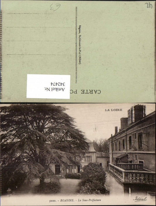 342474,Rhone-Alpes Loire Raonne Le Sous-Prefecture Gebäude