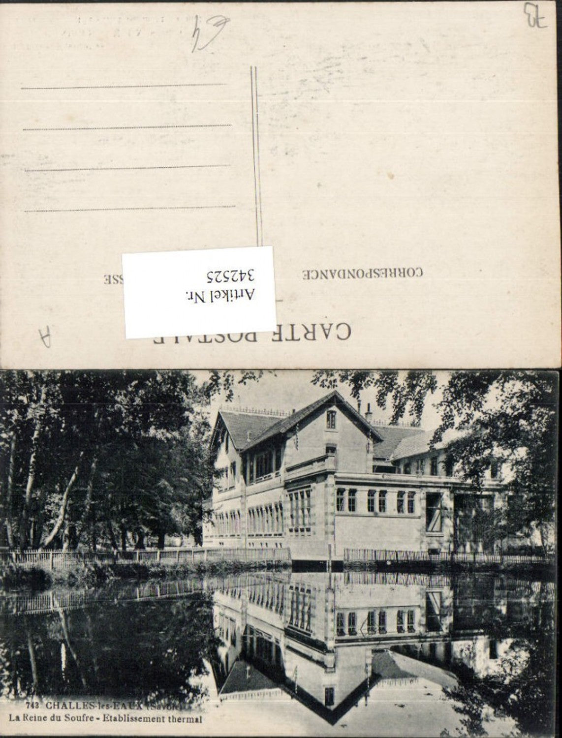 342525,Rhone-Alpes Savoie Challes-les-Eaux La Reine du Soufre Etablissement thermal