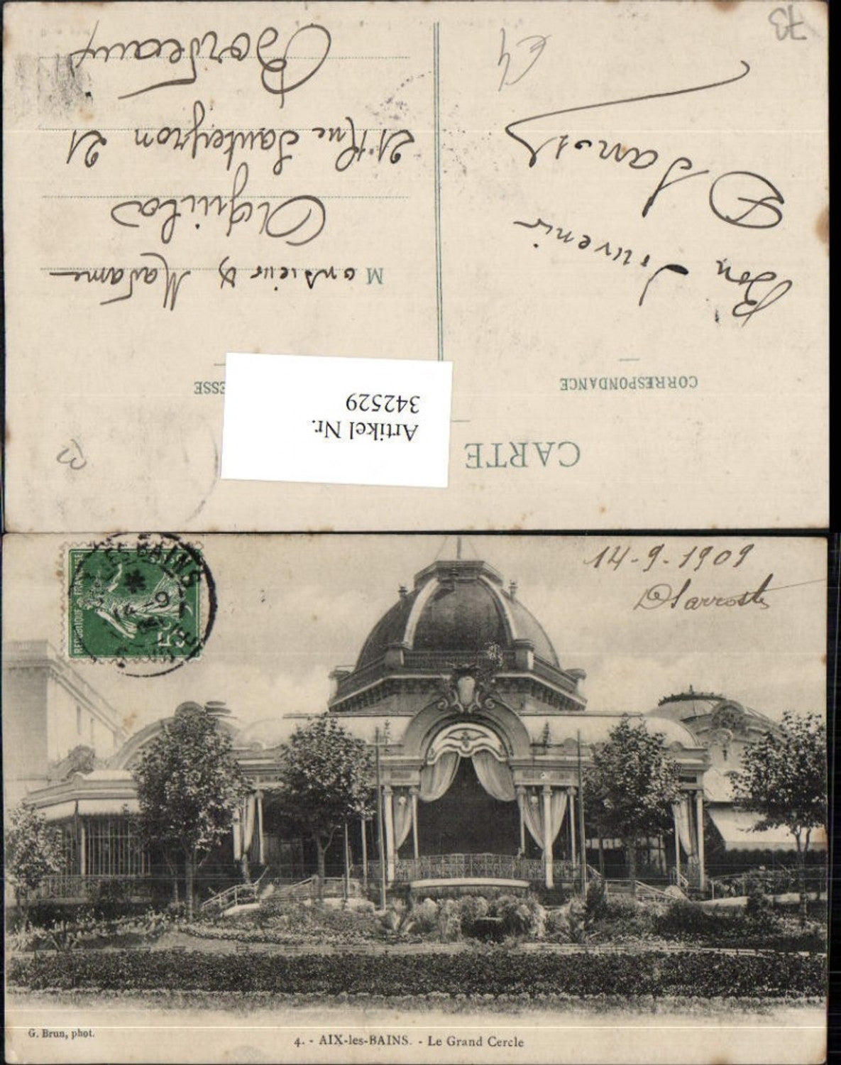 342529,Rhone-Alpes Savoie Aix-les-Bains Le Grand Cercle