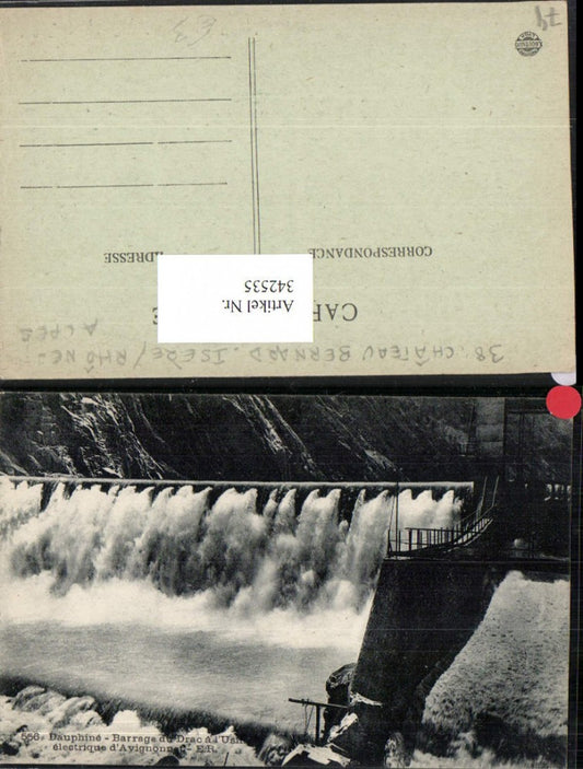 342535,Rhone-Alpes Haute-Savoie Dauphine Barrage du Drac electirque Wehranlage