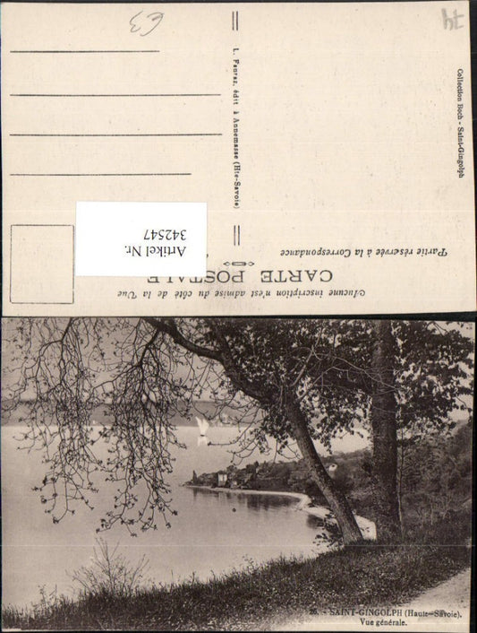 342547,Rhone-Alpes Haute-Savoie Saint-Gingolph Vue generale Totale See