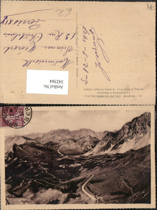 342564,Rhone-Alpes Haute-Savoie Dauphine Col du Galibier Bergkulisse