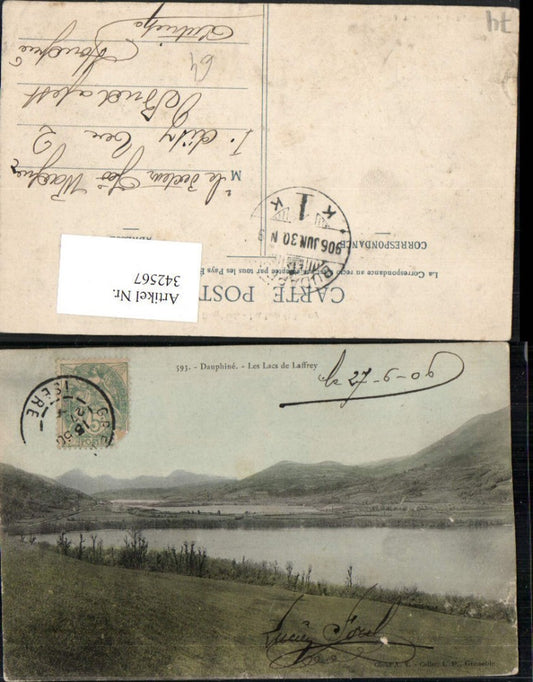 342567,Rhone-Alpes Haute-Savoie Dauphine Les Lacs de Laffrey Seen Landschaft