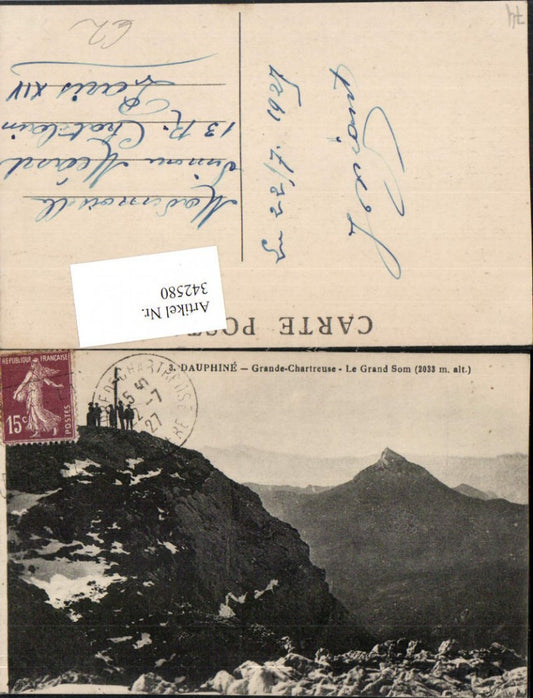 342580,Rhone-Alpes Isere Dauphine Grande-Chartreuse Le Grand Som Bergkulisse