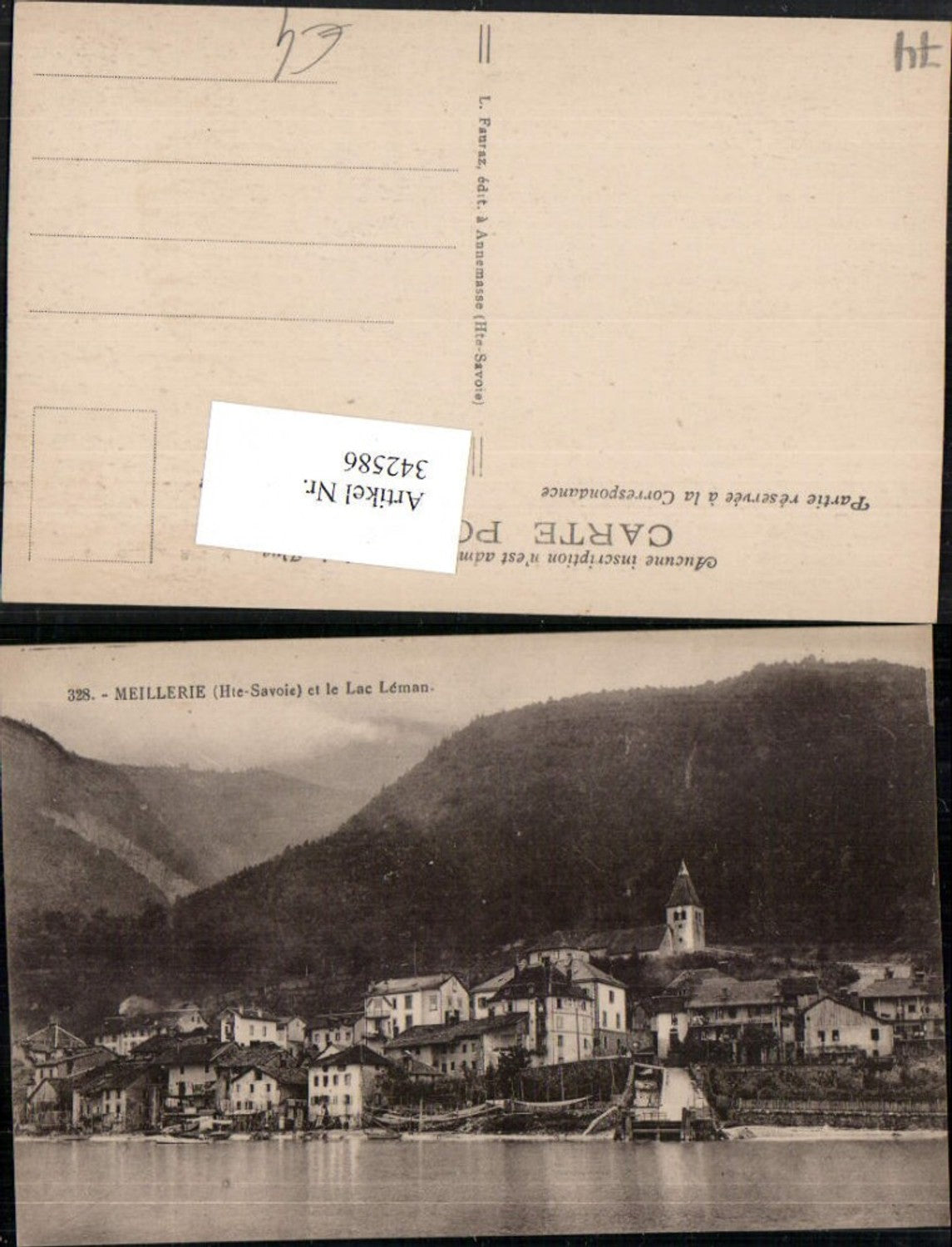 342586,Rhone-Alpes Haute-Savoie Meillerie Totale et le Lac Leman