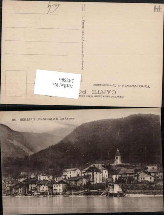 342586,Rhone-Alpes Haute-Savoie Meillerie Totale et le Lac Leman