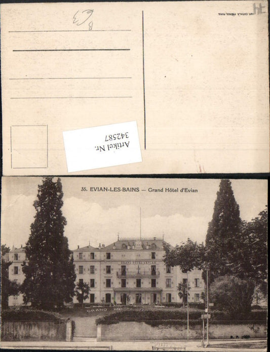342587,Rhone-Alpes Haute-Savoie Evian-les-Bains Grand Hotel d'Evian