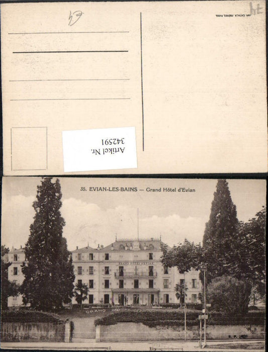 342591,Rhone-Alpes Haute-Savoie Evian-les-Bains Grand Hotel d'Evian
