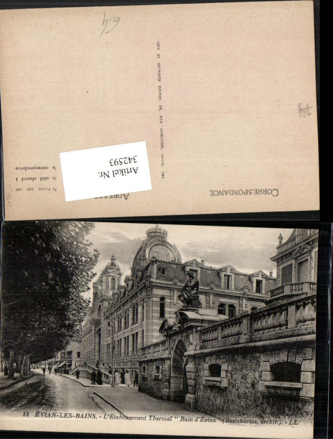 342593,Rhone-Alpes Haute-Savoie Evian-les-Bains Etablissement Thermal Bain d'Evian