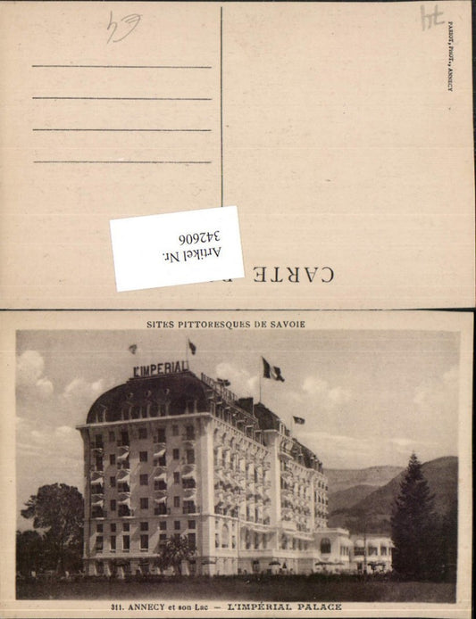 342606,Rhone-Alpes Haute-Savoie Annecy et son lac l'Imperial Palace Gebäude