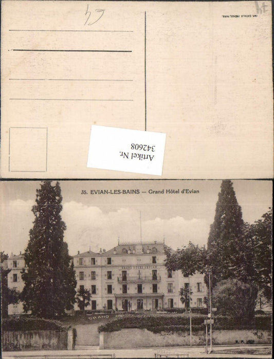 342608,Rhone-Alpes Haute-Savoie Evian-les-Bains Grand Hotel d'Evian