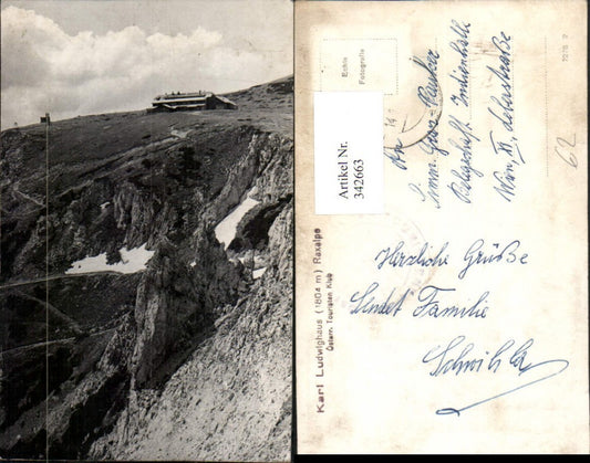 342663,Raxalpe Karl Ludwighaus Berghütte b. Reichenau