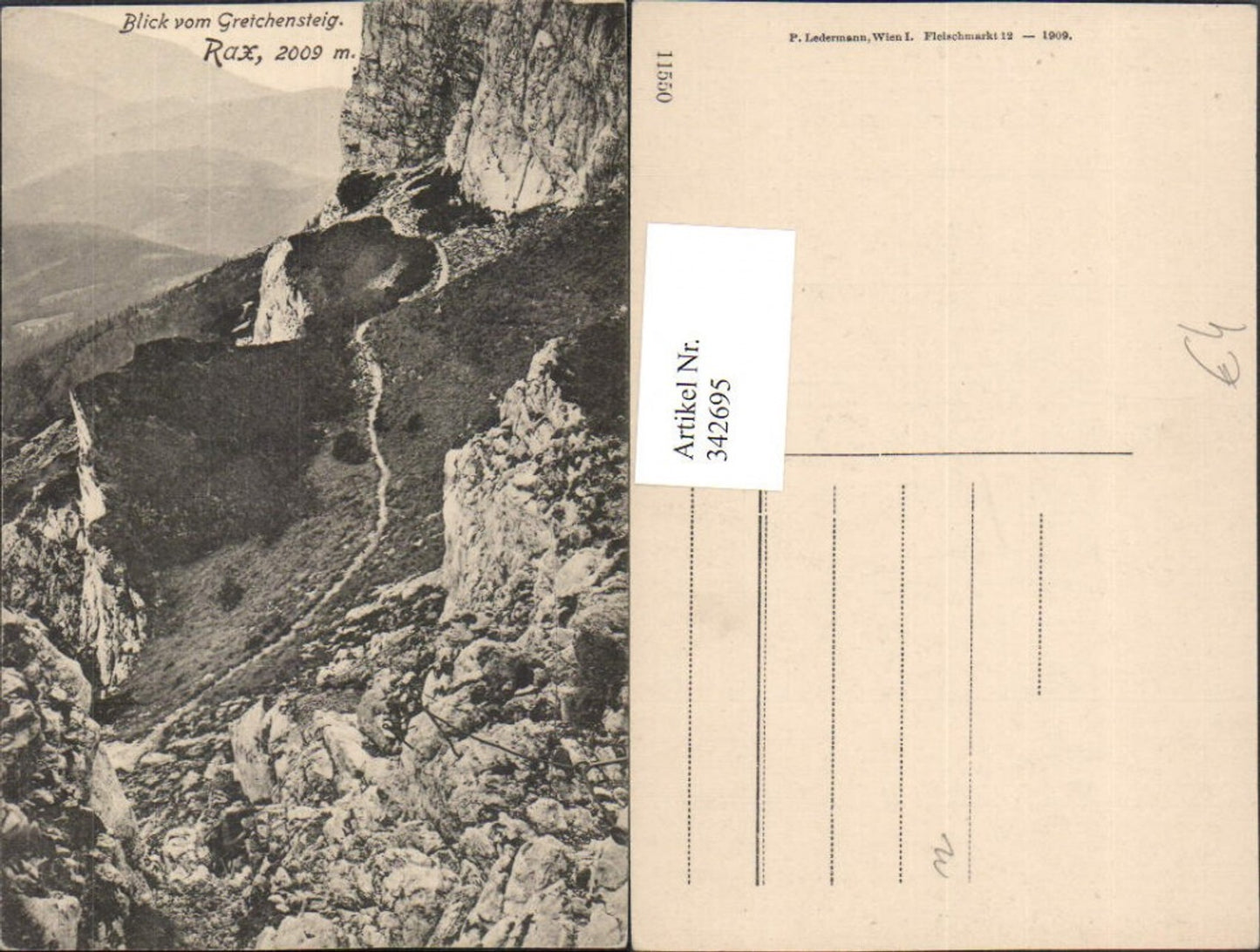 342695,Rax Blick vom Gretchensteig b. Reichenau