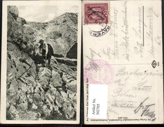 342705,Raxalpe Am Erzherzog Karl Franz Josef-Steig b. Reichenau Bergsteiger