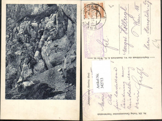 342713,Rax Reistaler Reißtaler-Steig Einstieg b. Reichenau Bergsteiger Kletterer