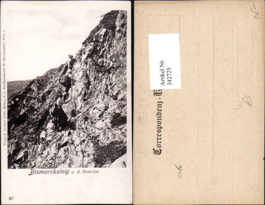 342725,Bismarcksteig a. d. Raxalpe b. Reichenau Bergsteiger