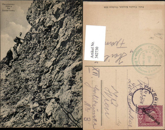 342730,Raxplateau Am Bismarcksteig b. Reichenau Kletterer Bergsteiger