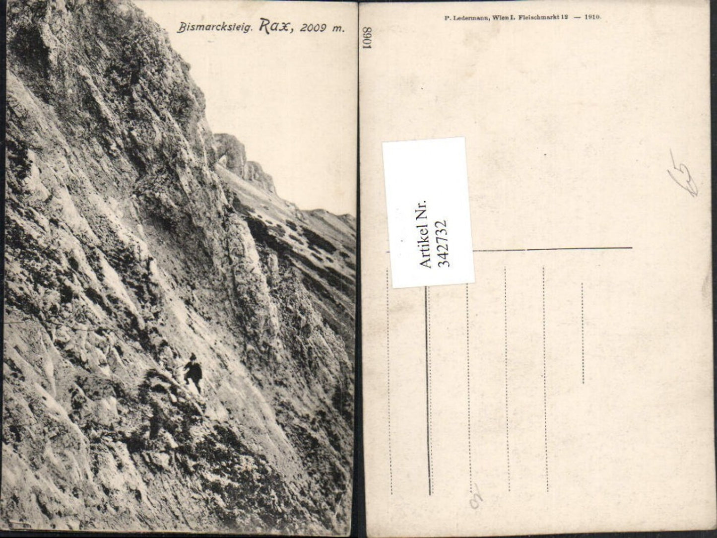 342732,Rax Bismarcksteig b. Reichenau Bergkulisse