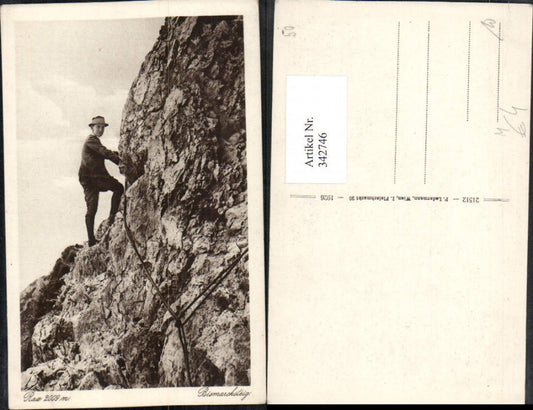 342746,Rax Bismarcksteig b. Reichenau Kletterer Bergsteiger