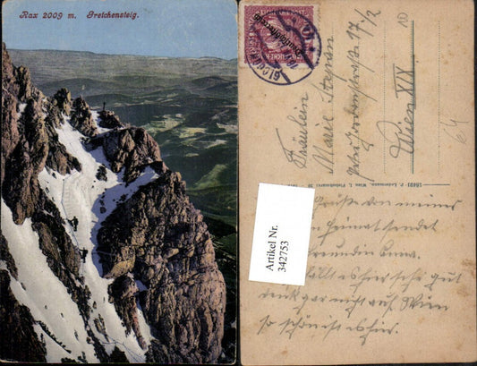 342753,Rax Gretchensteig b. Reichenau Kletterer Bergsteiger