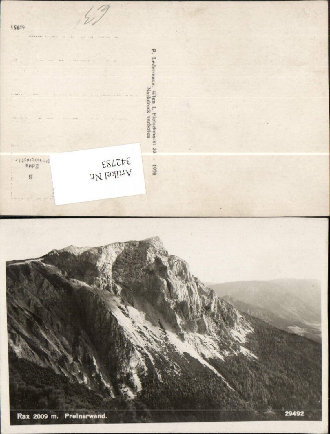 342783,Rax Preinerwand b. Prein Reichenau Bergkulisse