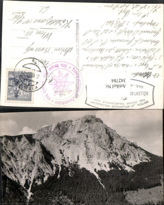 342784,Raxalpe Preinerwand b. Prein Reichenau Bergkulisse