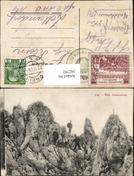 342792,Rax Gretchensteig b. Reichenau Bergsteiger Kletterer