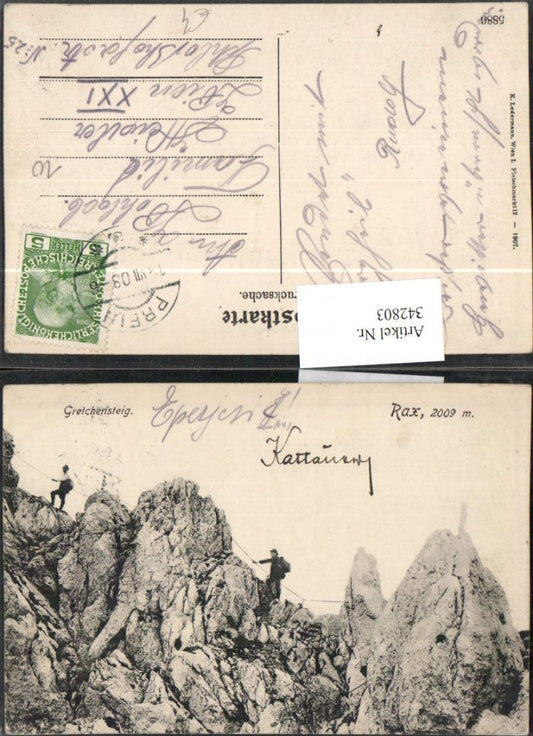 342803,Rax Gretchensteig b. Reichenau Kletterer Bergsteiger