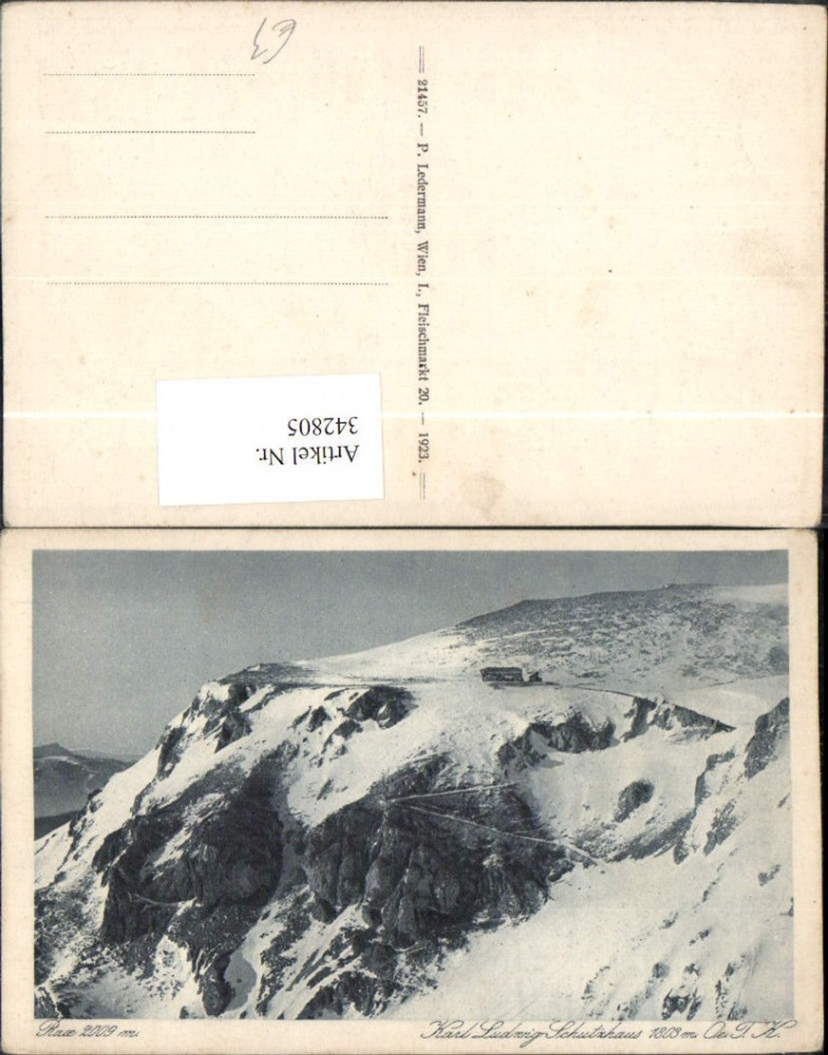 342805,Rax Karl Ludwig-Schutzhaus Berghütte b. Reichenau