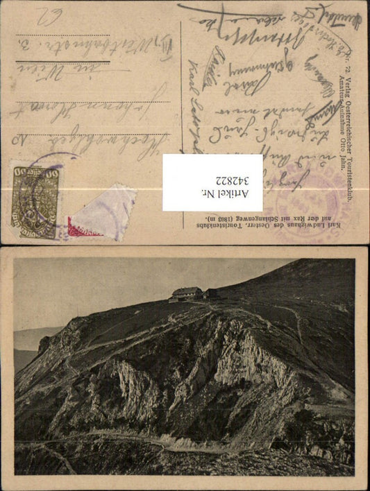 342822,Karl Ludwig-Haus Berghütte auf d. Rax m. Schlangenweg b. Reichenau