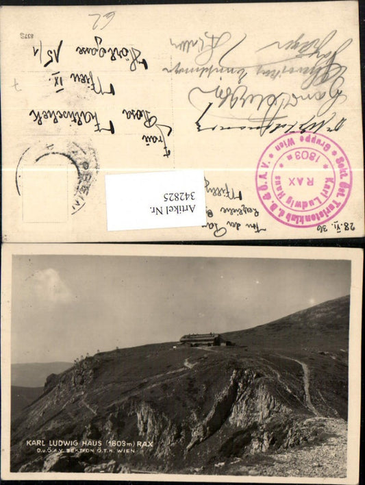 342825,Rax Karl Ludwig-Haus Berghütte b. Reichenau