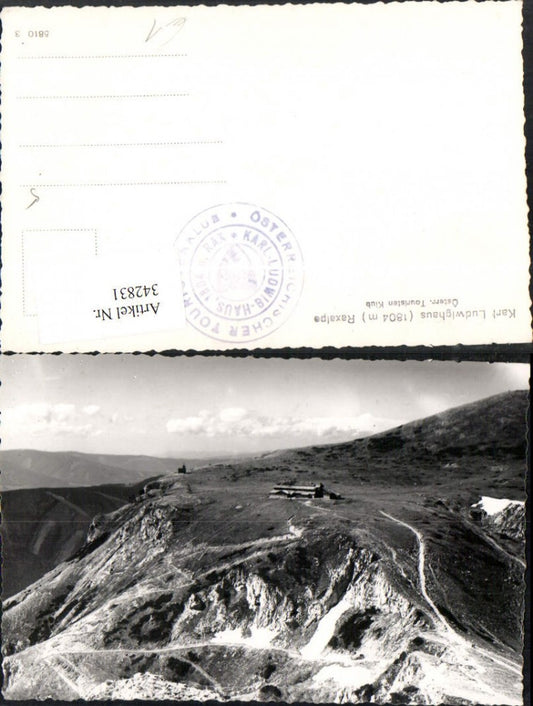 342831,Raxalpe Karl Ludwig-Haus Berghütte b. Reichenau Bergkulisse