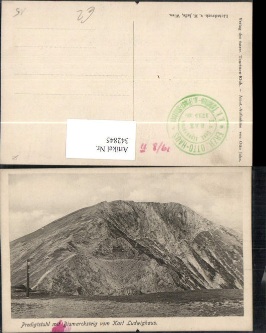 342845,Predigtstuhl m. Bimsarcksteig vom Karl Ludwig-Haus b. Reichenau Bergkulisse