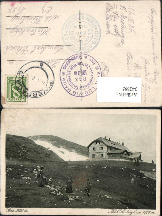 342895,Rax Karl Ludwig-Haus Berghütte b. Prein Reichenau