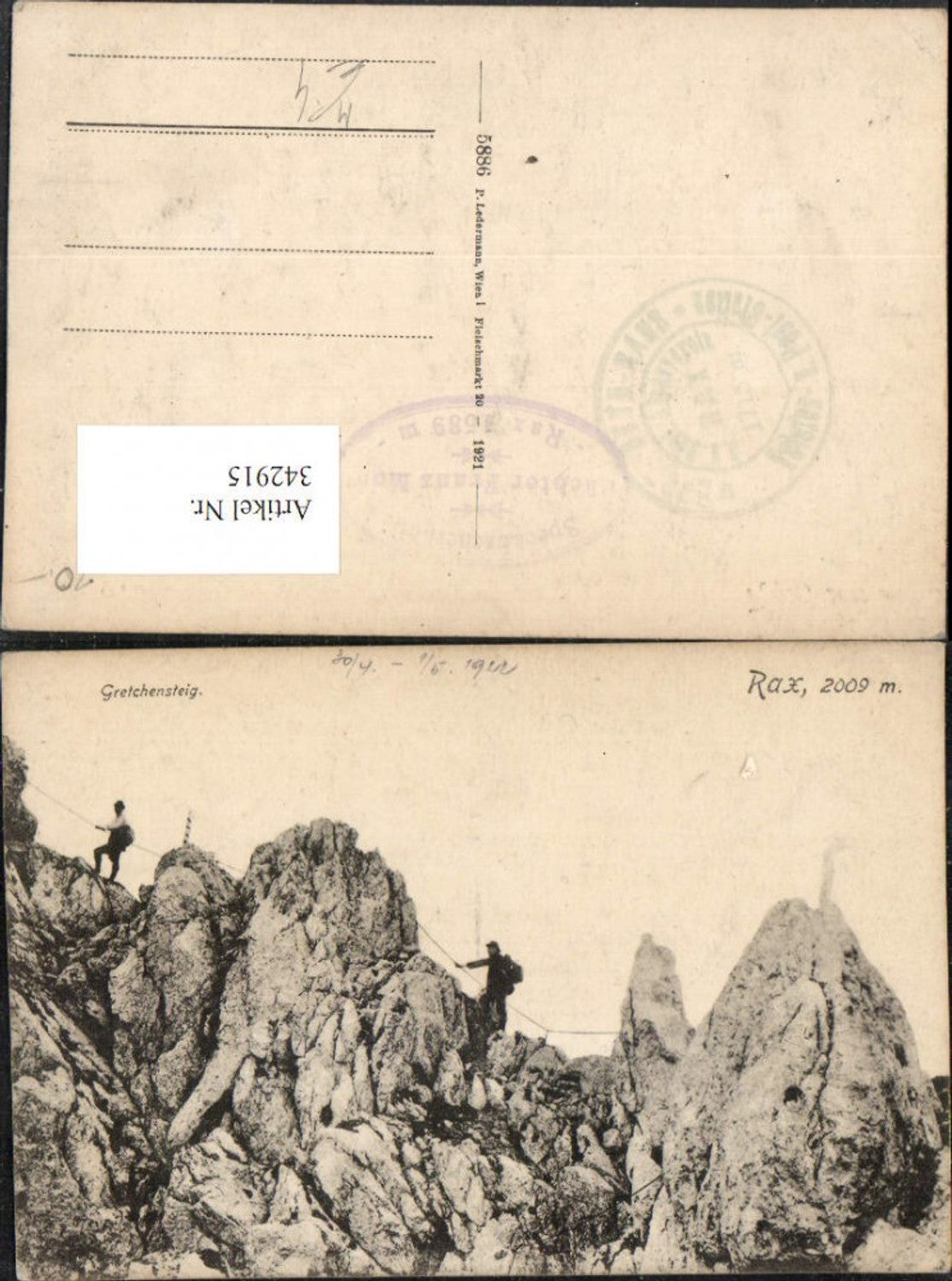 342915,Rax Gretchensteig b. Reichenau Kletterer Bergsteiger