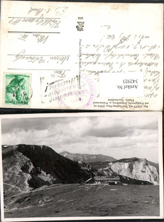 342923,Rax Karl-Ludwig-Haus Berghütte m. Predigtstuhl b. Prein Bergkulisse