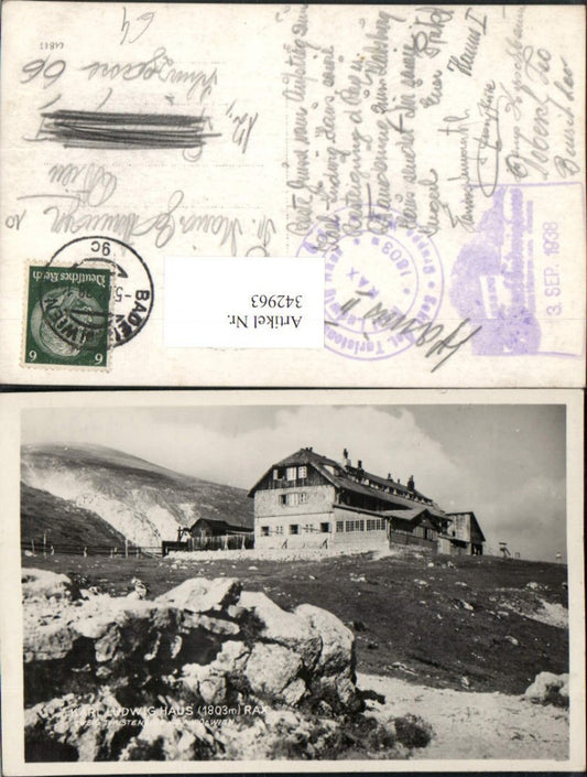 342963,Rax Karl Ludwig-Haus Berghütte b. Prein Reichenau